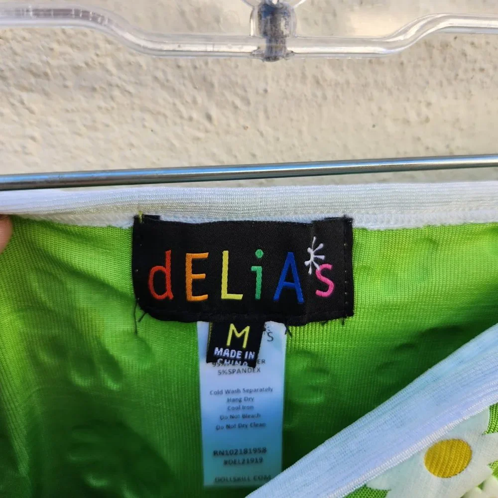dELiA*s Used To Know Ya Daisy Print Wrap Mini Skirt - Picture 6 of 7